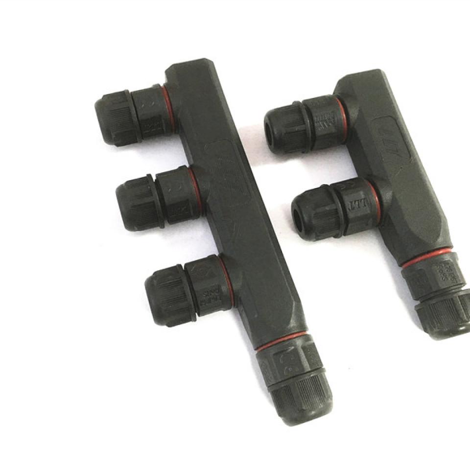 Customized L16 Waterproof F Type Assembly Distributor Cable Connector for Outdoor LED lighting 